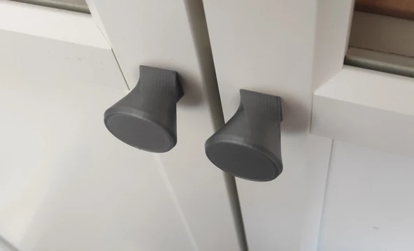 Byr Bükülmüş dolap düğmesi (Sadece Plastik Aparattır!!!) 3D - 4