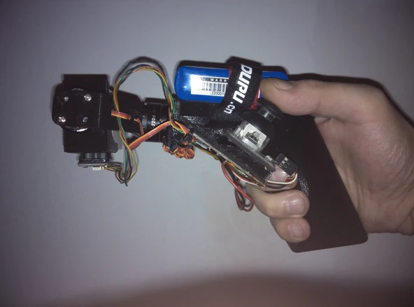 Byr Xiaomi Yi için El Gimbal AR15 (Sadece Plastik Aparattır!!!) 3D - 3