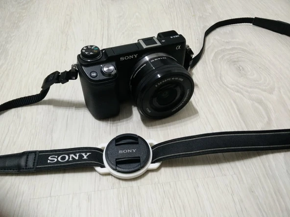 Byr 40.5mm için Universal Lens Kapak Tutucu - [Sony Nex 6] (Sadece Plastik Aparattır!!!) 3D - 1