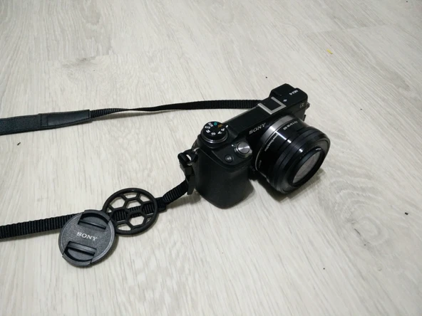 Byr 40.5mm için Universal Lens Kapak Tutucu - [Sony Nex 6] (Sadece Plastik Aparattır!!!) 3D - 2
