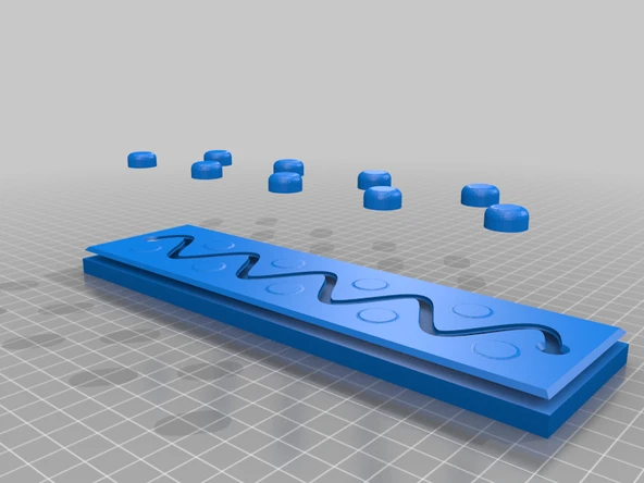 Byr Kolye/Kravat/Anahtarlık Rafı (Çift Ekstrüzyon) (Sadece Plastik Aparattır!!!) 3D - Resim 4