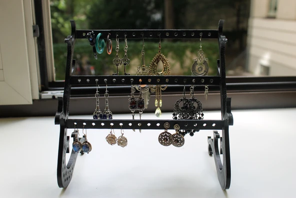 Byr Özelleştirilebilir Küpe Standı (Sadece Plastik Aparattır!!!) 3D - 3