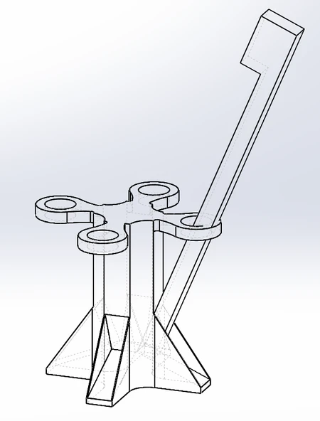 Byr Evrendeki nihai diş fırçası tutucu (Sadece Plastik Aparattır!!!) 3D - 4