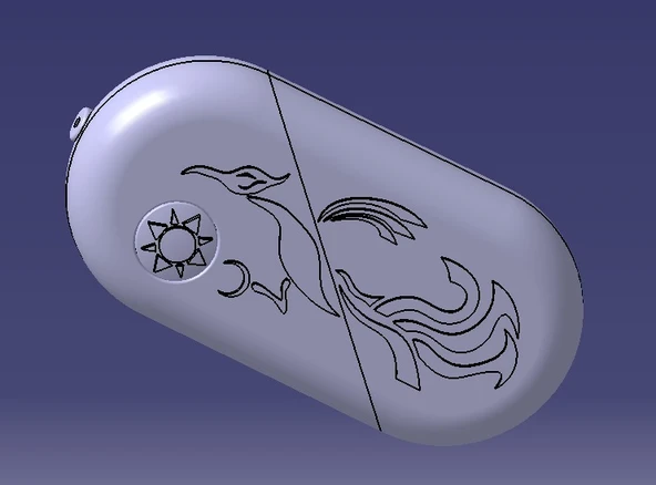 Byr illüzyonist kolye (Sadece Plastik Aparattır!!!) 3D - 1