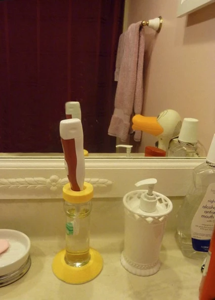 Byr Steril diş fırçası tutucu (Sadece Plastik Aparattır!!!) 3D