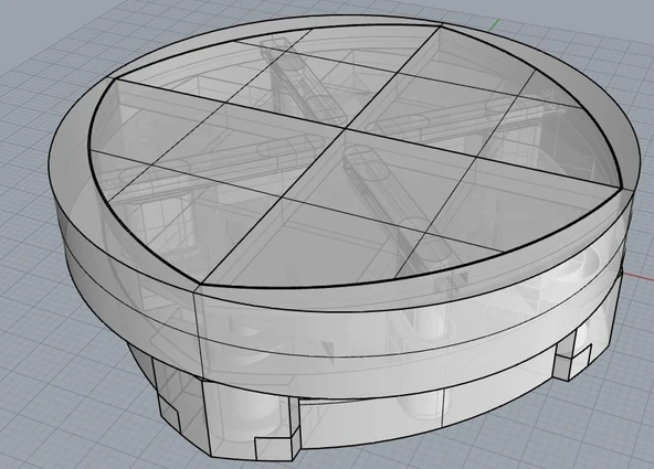 Byr Genişletilebilir katlanır masa/kek plakası/bardak tutucu (Sadece Plastik Aparattır!!!) 3D - 2