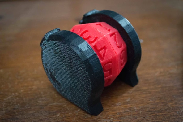 Byr Sayı ve Göstergeli Dönen Ömür Sayacı (Sadece Plastik Aparattır!!!) 3D - 3