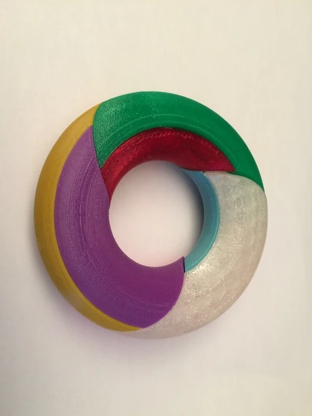 Byr 7 renkli torus (Sadece Plastik Aparattır!!!) 3D