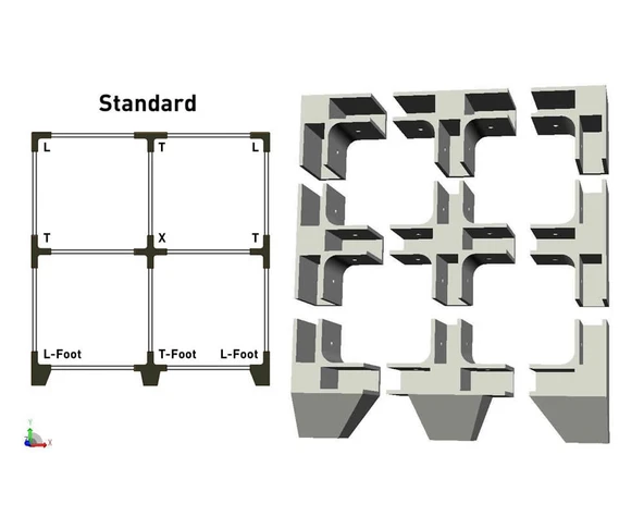 Byr Rafa | DIY parametrik raf ve depolama tasarımcısı (Sadece Plastik Aparattır!!!) 3D - 3