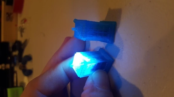 Byr LED TARDIS Küpe (Sadece Plastik Aparattır!!!) 3D - 4