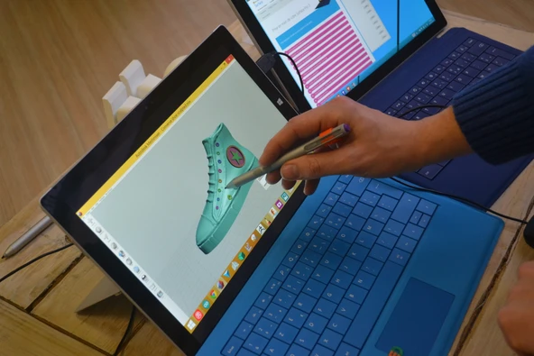 Byr Converse All Star ayakkabısı ve logosu (Sadece Plastik Aparattır!!!) 3D - Resim 4