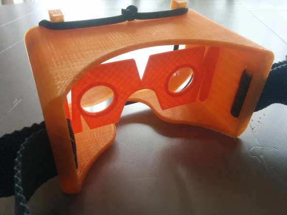 Byr Google karton parçaları ile Nexus 5 için VR Goggles / Maske. (Sadece Plastik Aparattır!!!) 3D - 2