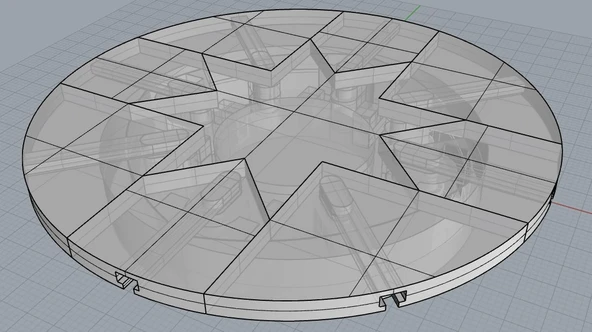 Byr Genişletilebilir katlanır masa/kek plakası/bardak tutucu (Sadece Plastik Aparattır!!!) 3D - 4