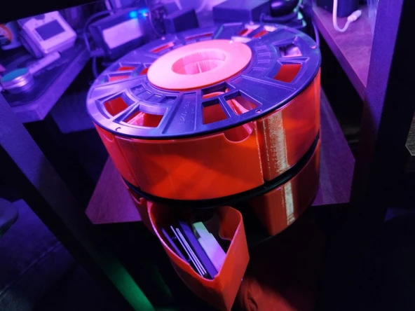 Byr Makara Çekmecesi Organizatörü-6 delikli filament makaraları için modüler depolama (Sadece Plastik Aparattır!!!) 3D - 4