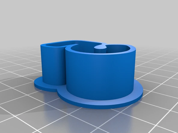 Byr saplı stemp (Sadece Plastik Aparattır!!!) 3D - 3