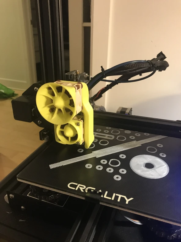 Byr Saçma hayran koruyucusu, 40 mm (Sadece Plastik Aparattır!!!) 3D - 4