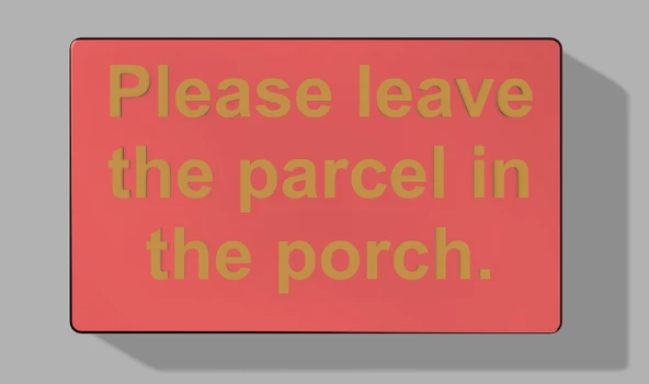 Byr Lütfen parselinizi sundurma tabelasında bırakın v2 (Sadece Plastik Aparattır!!!) 3D - 3