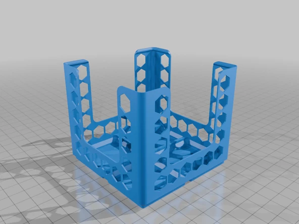 Byr Gridfinity Govür Bin 5cmx5cm 2GFU x 2GFU - Gevşek uyum (Sadece Plastik Aparattır!!!) 3D - 2