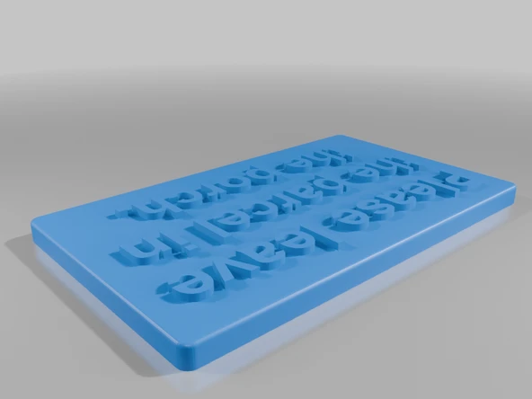 Byr Lütfen parselinizi sundurma tabelasında bırakın v2 (Sadece Plastik Aparattır!!!) 3D - 4