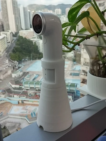 Byr HTC RE kamera için şarj standı (Sadece Plastik Aparattır!!!) 3D - 2