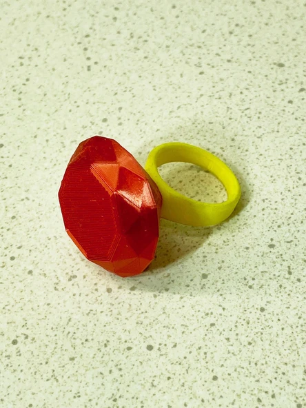 Byr Yakut yüzüğü (Sadece Plastik Aparattır!!!) 3D