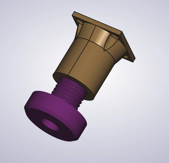 Byr Ayarlanabilir mobilya ayağı. (Sadece Plastik Aparattır!!!) 3D - Resim 2