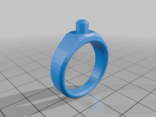 Byr Yakut yüzüğü (Sadece Plastik Aparattır!!!) 3D - 5