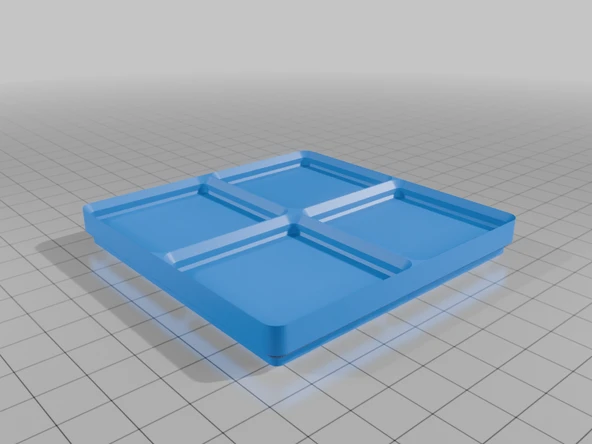 Byr Gridfinity Govür Bin 5cmx5cm 2GFU x 2GFU - Gevşek uyum (Sadece Plastik Aparattır!!!) 3D - 3