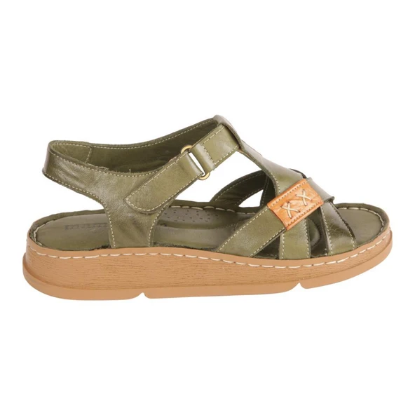 MAMMAMİA D25YS-2440 ORTOPEDİK YUMUŞAK DERİ KADIN SANDALET - 5