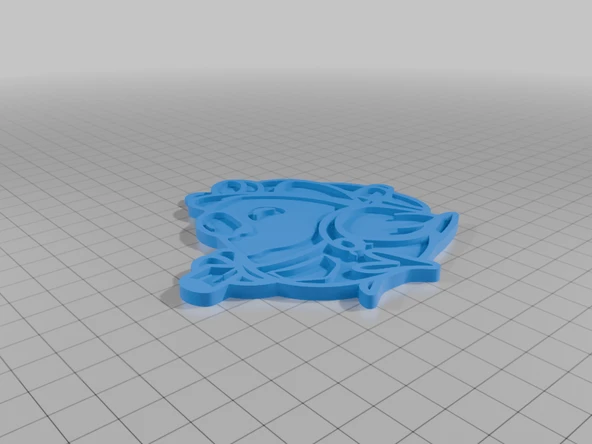 Byr Mavi maske kuşu (Sadece Plastik Aparattır!!!) 3D - Resim 4