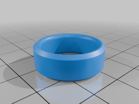 Byr Sırt 8mm eğimli yüzük (Sadece Plastik Aparattır!!!) 3D - 5