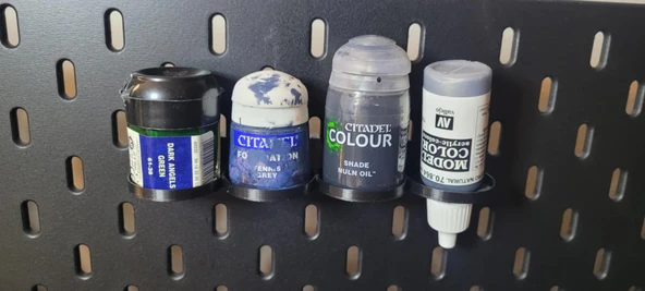 Byr Ikea Skadis için Universal (çoğunlukla) boya sahibi - Citadel (eski ve yeni), Vallejo boya şişesi (Sadece Plastik Aparattır!!!) 3D - 3