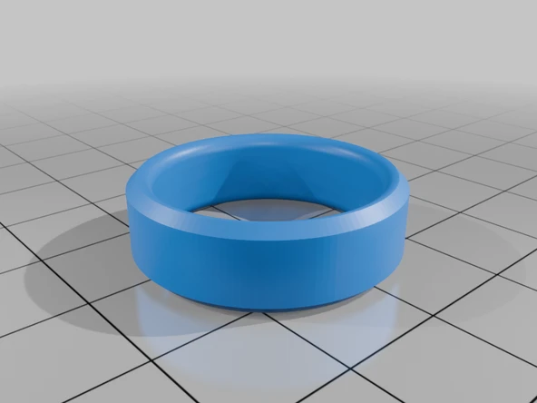 Byr Sırt 8mm eğimli yüzük (Sadece Plastik Aparattır!!!) 3D - 3