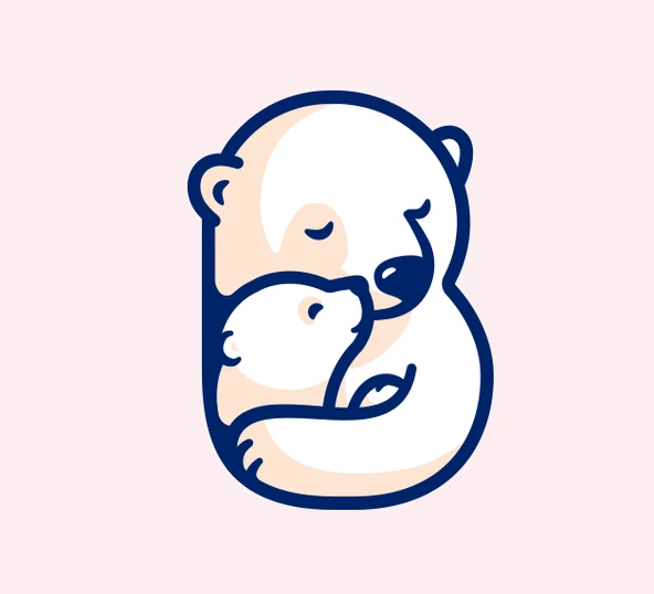 Byr Beyaz Kutup Ayısı Anahtar Yüzük Klipsi Charm Minyatür Mini Figürin Küçük Hayvan (Sadece Plastik Aparattır!!!) 3D ürün görseli