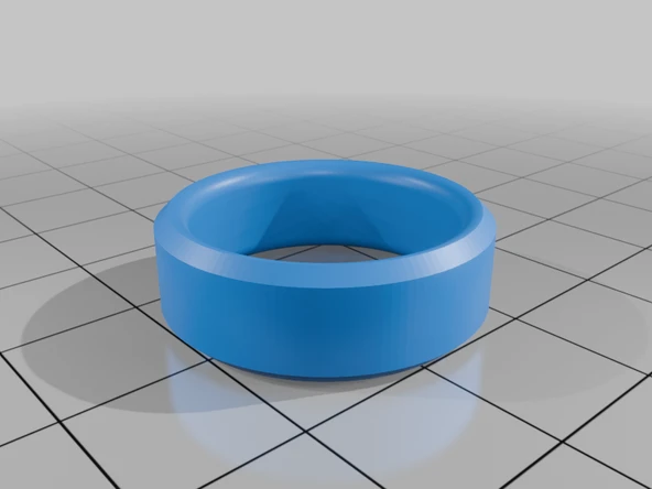 Byr Sırt 8mm eğimli yüzük (Sadece Plastik Aparattır!!!) 3D - 2