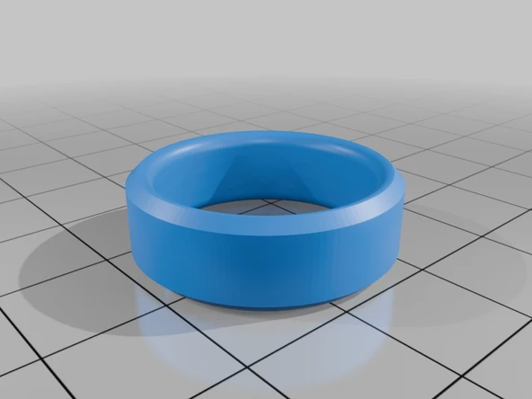 Byr Sırt 8mm eğimli yüzük (Sadece Plastik Aparattır!!!) 3D - 1