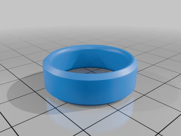 Byr Sırt 8mm eğimli yüzük (Sadece Plastik Aparattır!!!) 3D - 4