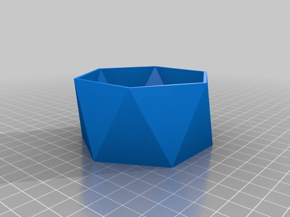 Byr Altıgen antiprizma kaseleri (Sadece Plastik Aparattır!!!) 3D - 4