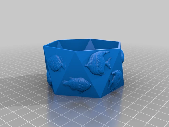 Byr Altıgen antiprizma kaseleri (Sadece Plastik Aparattır!!!) 3D - 2