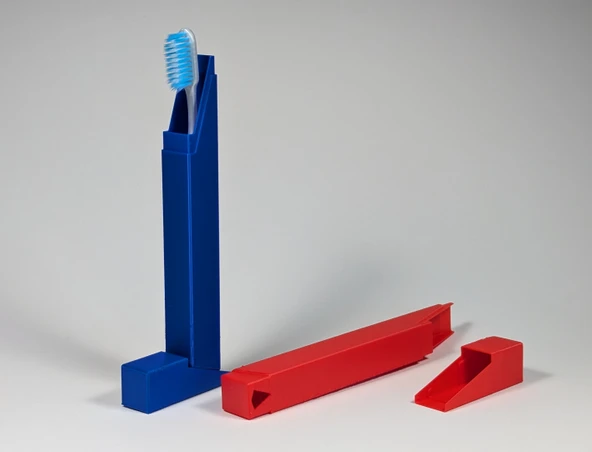 Byr Diş fırçası için seyahat çantası (Sadece Plastik Aparattır!!!) 3D - 2