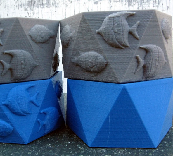 Byr Altıgen antiprizma kaseleri (Sadece Plastik Aparattır!!!) 3D - 3