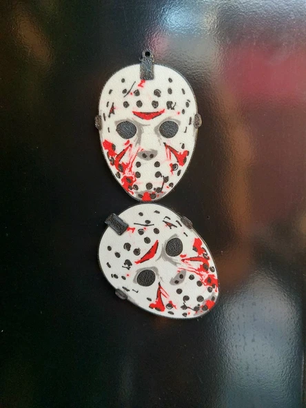 Byr Jason's Maske Buzdolabı Mıknatısı ve Anahtarlık (Sadece Plastik Aparattır!!!) 3D ürün görseli