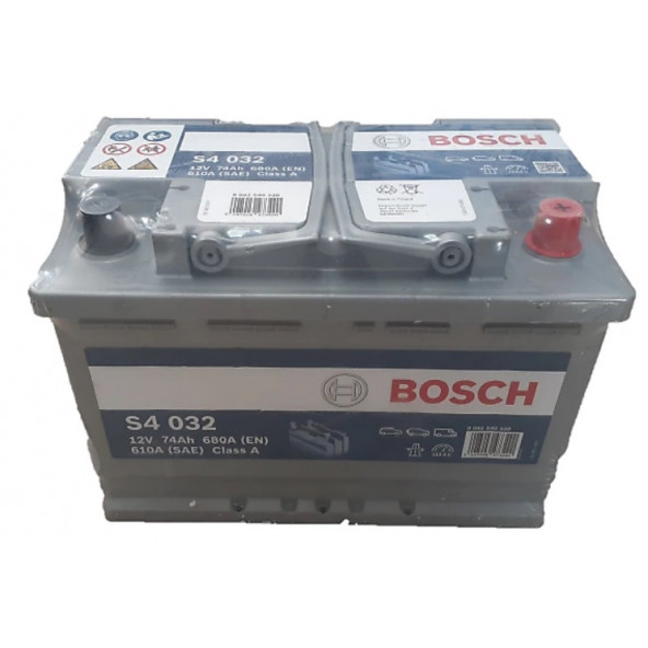Bosch 12 V 74 Ah Amper Akü 680 En (Standart 72 Amper Ebatında)
