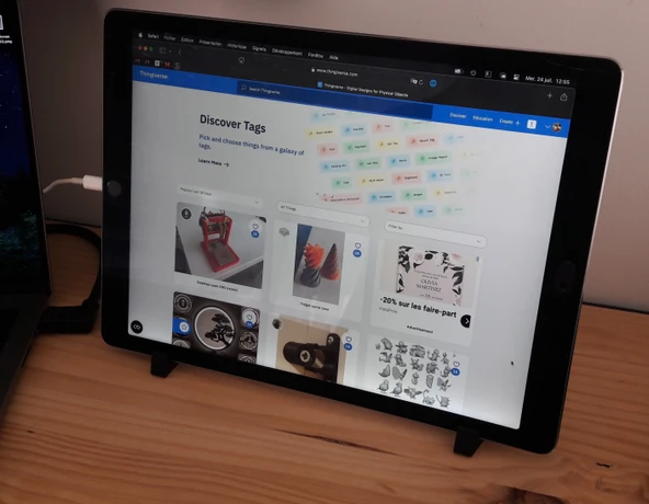 Byr İPad Pro Small Stand (Sadece Plastik Aparattır!!!) 3D - Resim 5