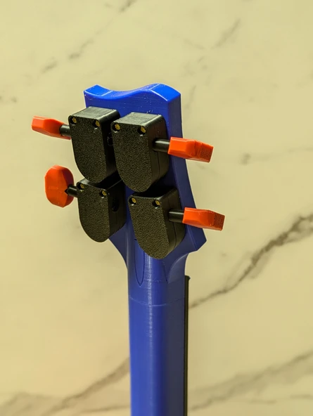 Byr Ukulele tunerleri, Model 2 (Sadece Plastik Aparattır!!!) 3D - Resim 4