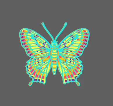 Byr Kelebek çok tabakalı 3D modeller/ 3D katman/ 3D mandala (Sadece Plastik Aparattır!!!) 3D ürün görseli 1