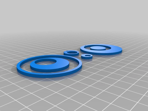 Byr Küpe Kolye Vintage Retro Indie Hippi (Sadece Plastik Aparattır!!!) 3D