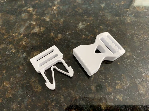 Byr Basit toka klipsi (Sadece Plastik Aparattır!!!) 3D