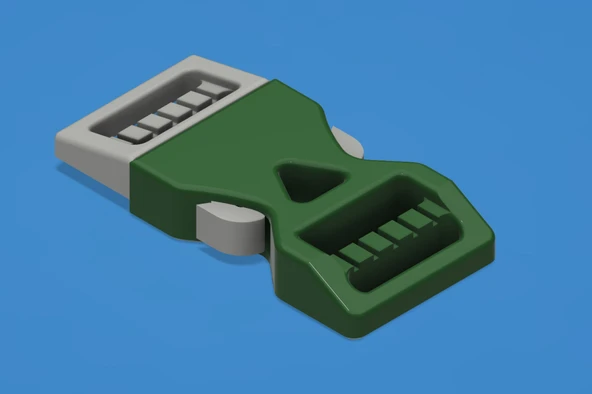 Byr Basit toka klipsi (Sadece Plastik Aparattır!!!) 3D - 5