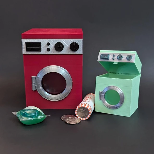 Byr Çamaşır Makinesi Konteyner Kutusu (Sadece Plastik Aparattır!!!) 3D